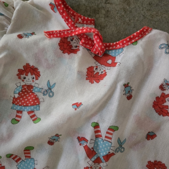 🎈Sale! Vintage Raggedy Ann Nightgown Toddler Girl 2T - Picture 2 of 8